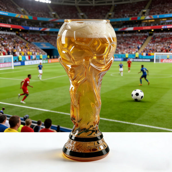 Football Trophy Glass