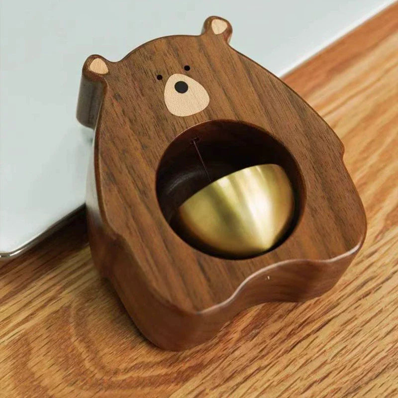 Bear Wooden Doorbell