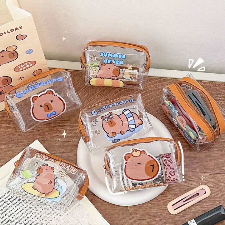 Capybara Transparent Pouch