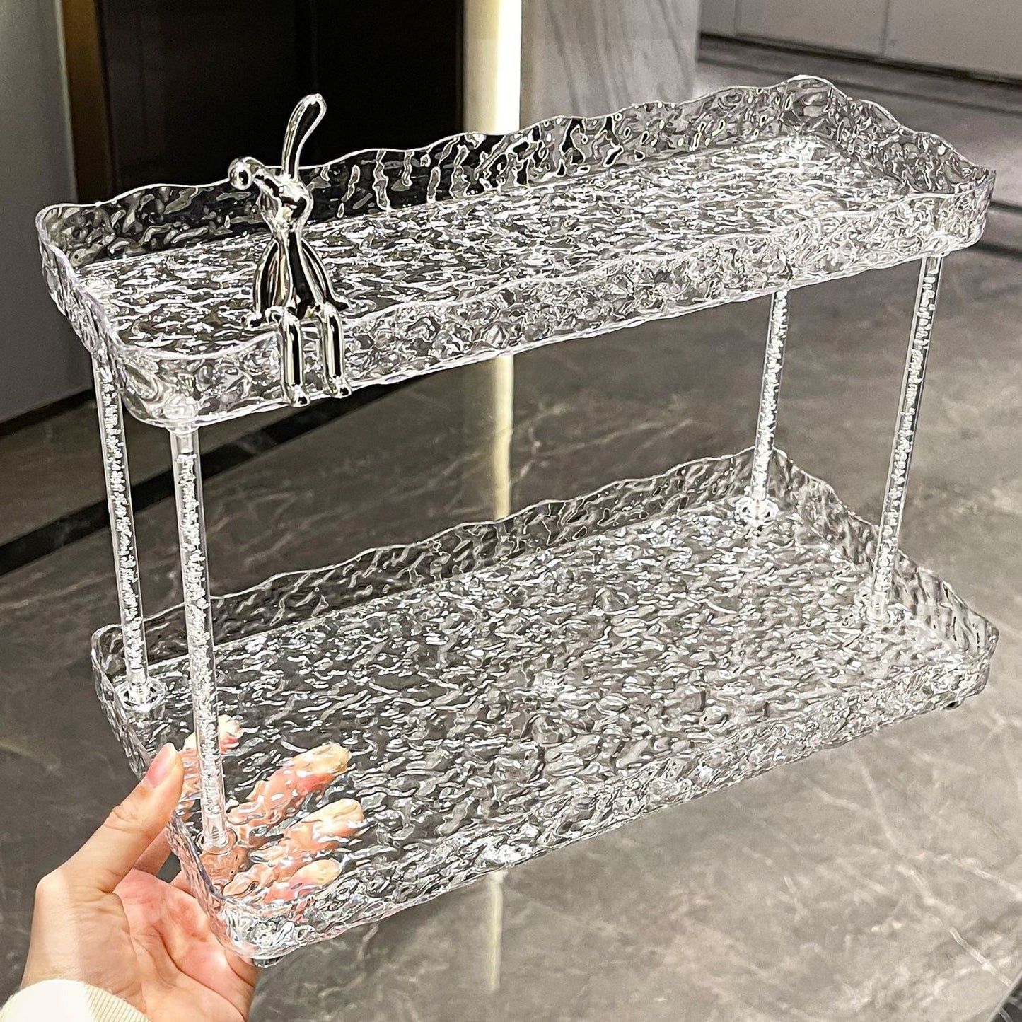2-Tier Acrylic Storage Rack