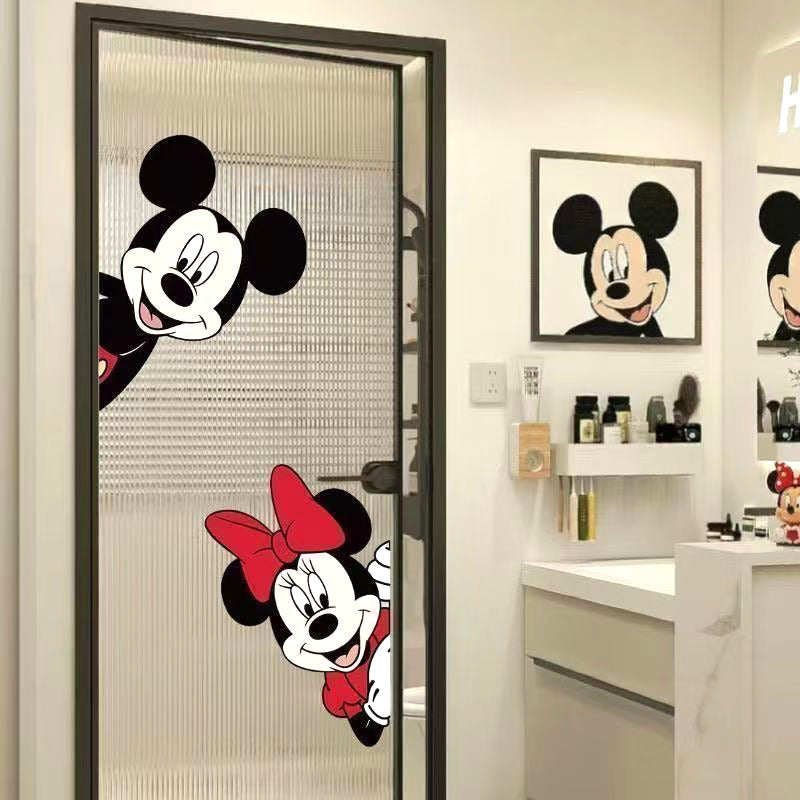 Mickey & Minnie Glass Stickers