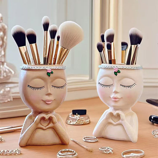Cute Face Brush Holder