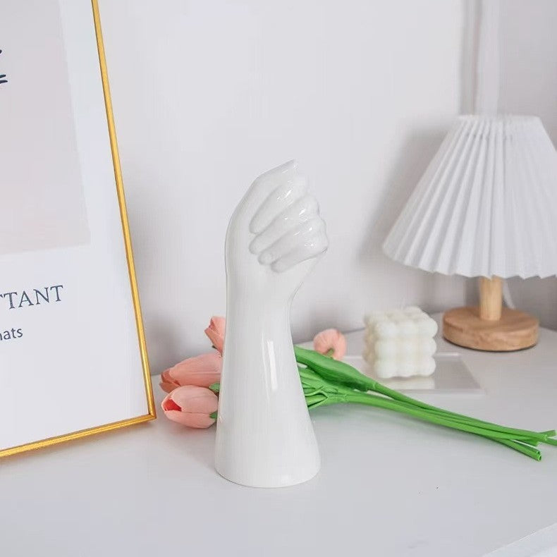Hand-Shaped Vase
