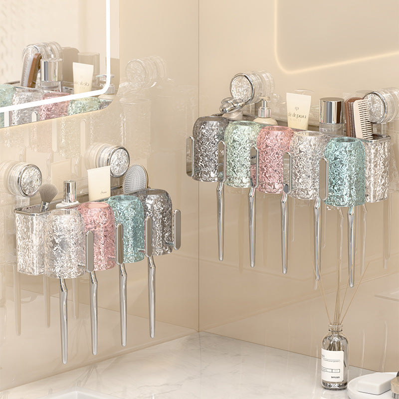 Wall-Mounted Toothbrush Cup Holder