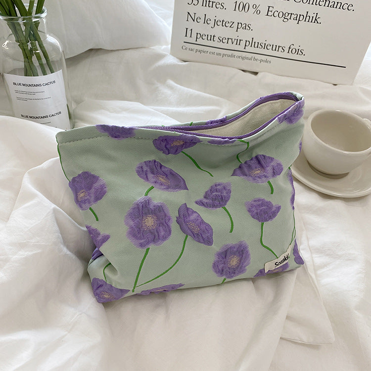 Floral Cosmetic Pouch