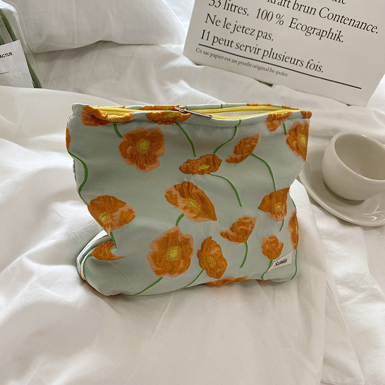 Floral Cosmetic Pouch