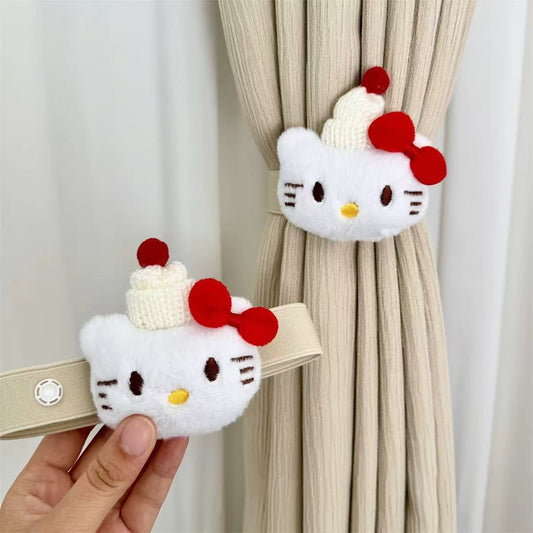 Kitty Curtain Tiebacks