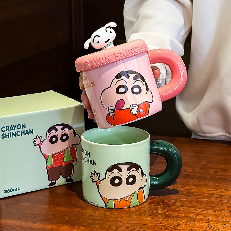 Shinchan Mug With Shiro Lid