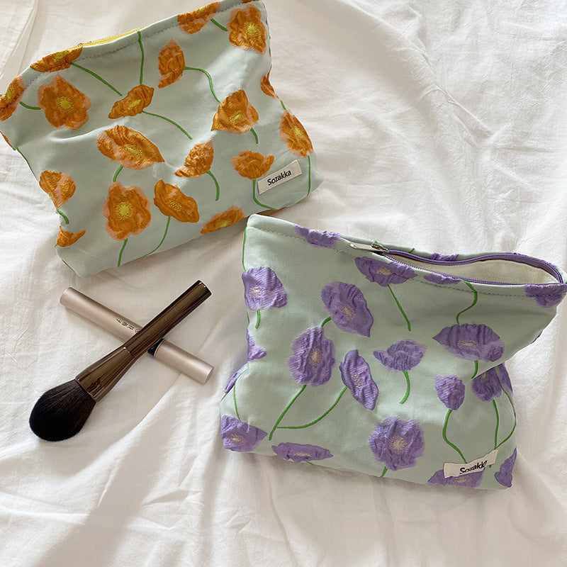 Floral Cosmetic Pouch