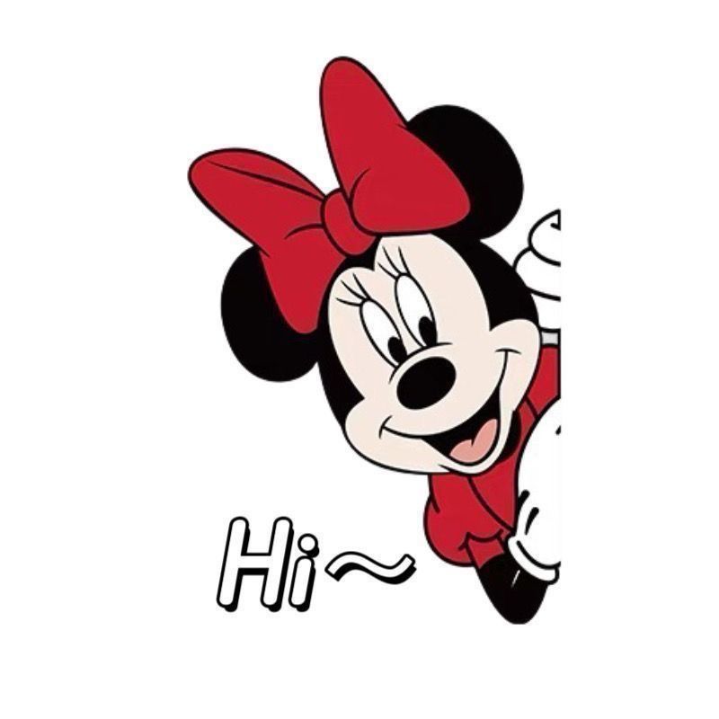 Mickey & Minnie Glass Stickers