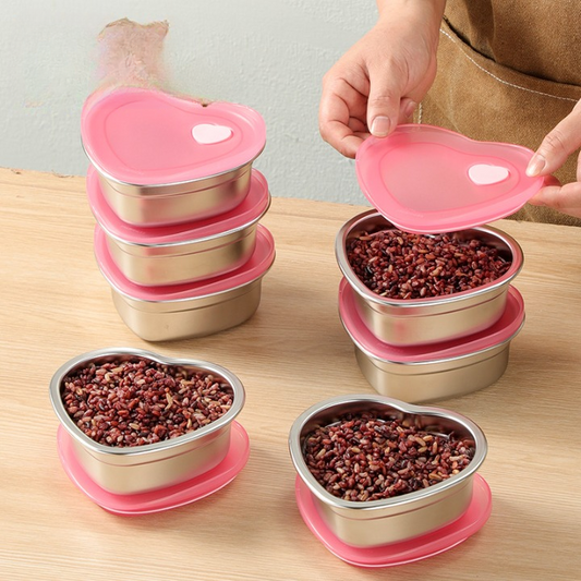 Stainless Steel Heart-shaped Box (350ML)