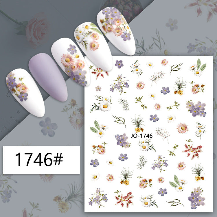 Flower Nail Stickers