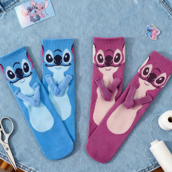 Stitch & Angel Magnetic Socks
