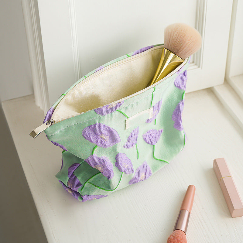 Floral Cosmetic Pouch