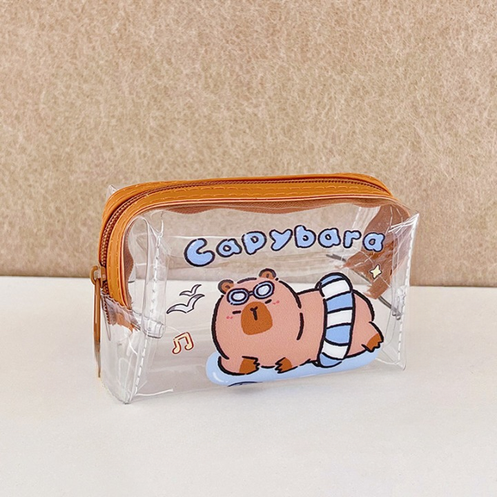 Capybara Transparent Pouch