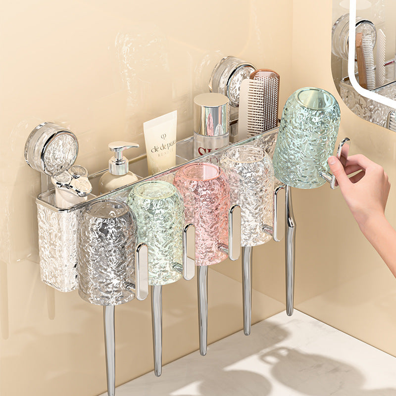 Wall-Mounted Toothbrush Cup Holder