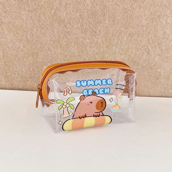 Capybara Transparent Pouch