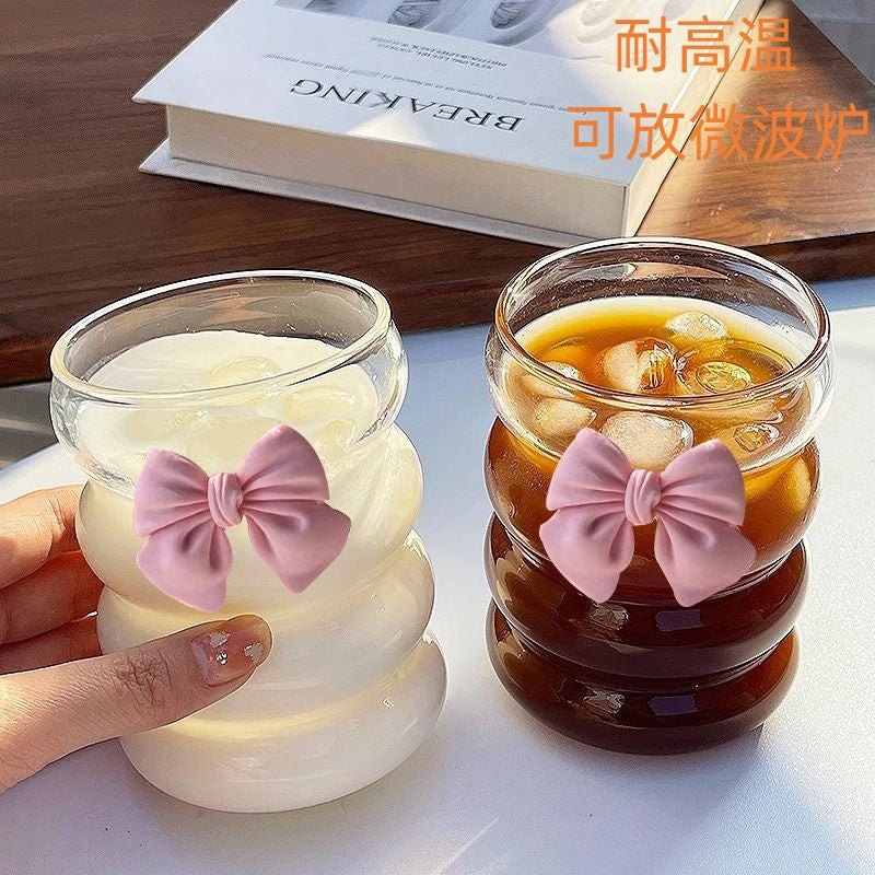 Cute bow glass