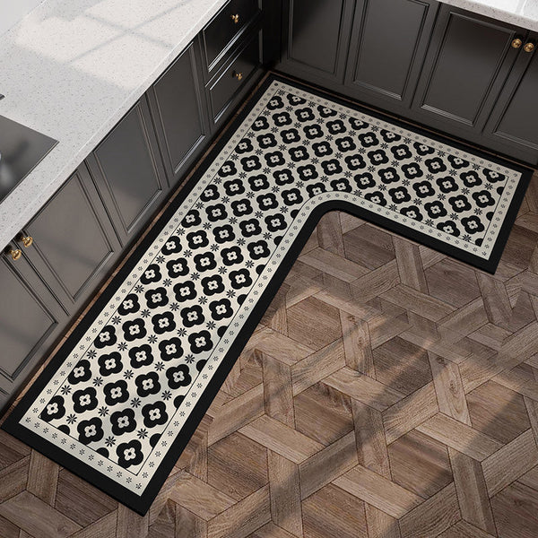 Modern Floral Floor Mat