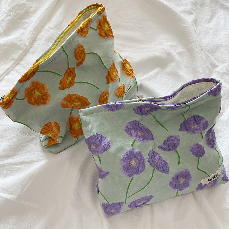 Floral Cosmetic Pouch