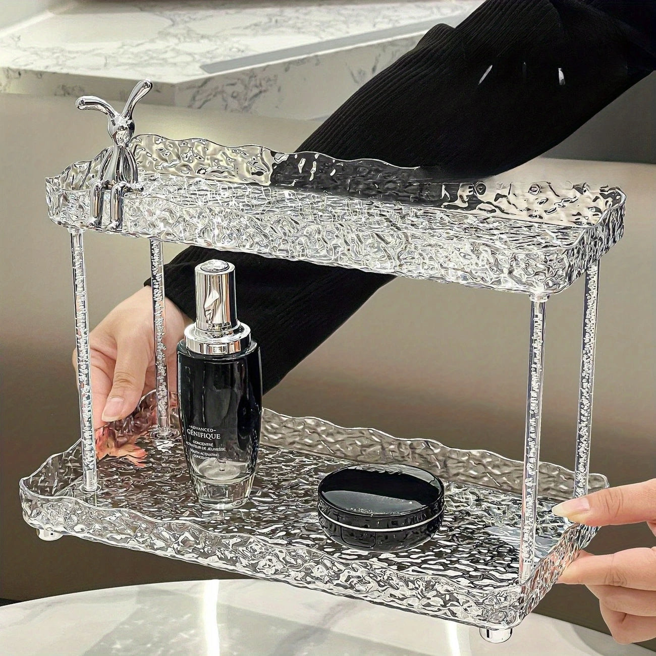 2-Tier Acrylic Storage Rack