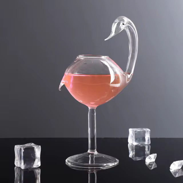Swan Shaped Glass