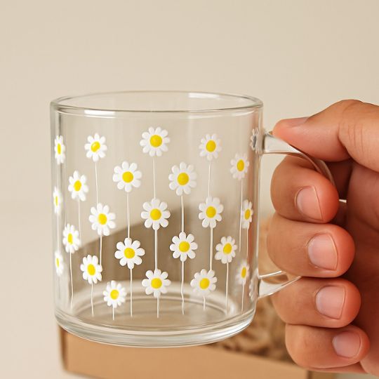 Daisy Glass Cup
