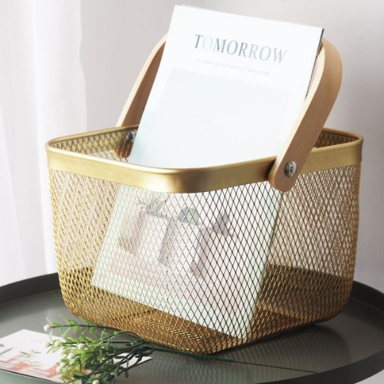 Metal Mesh Storage Basket