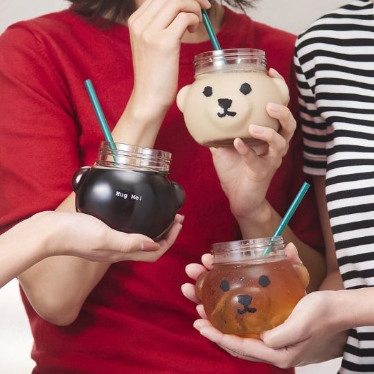 Bear-Shaped Drink Jars