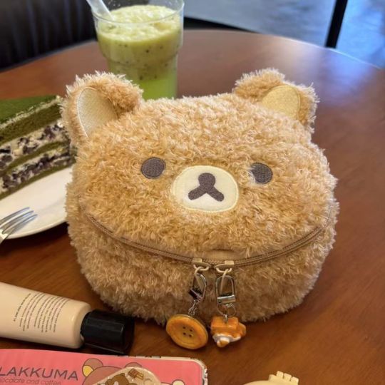 Bear Plush Makeup Bag