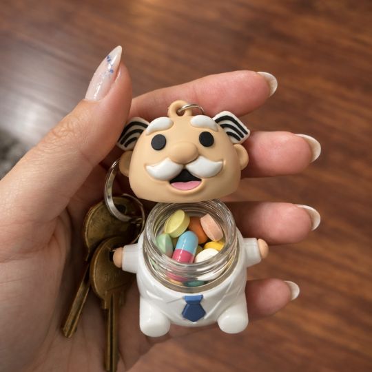 Dr. Simi Pill Bottle & Keychain