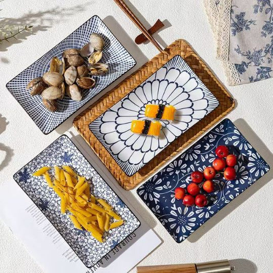 Vintage Ceramic Rectanglar Plates