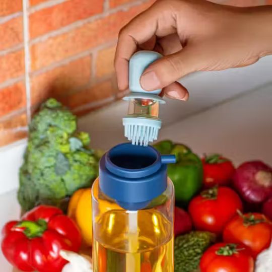 2 in 1 Transparent Oil Dispenser