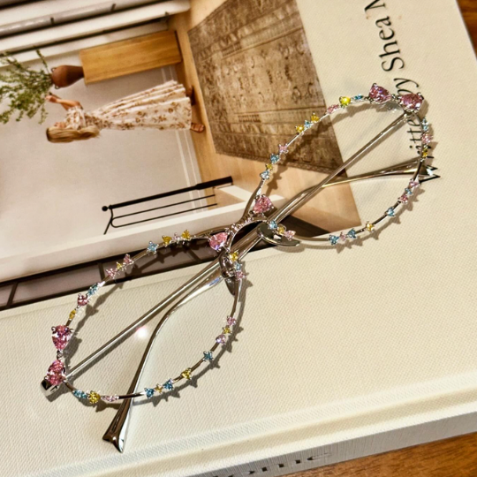 Crystal Oval Glasses
