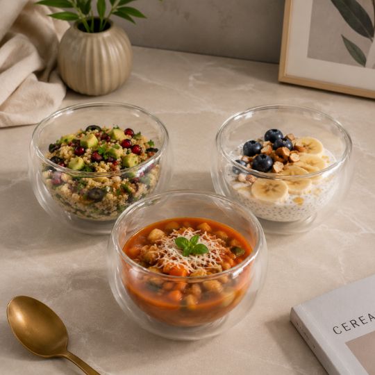 Transparent Double Wall Bowl(500 ML)