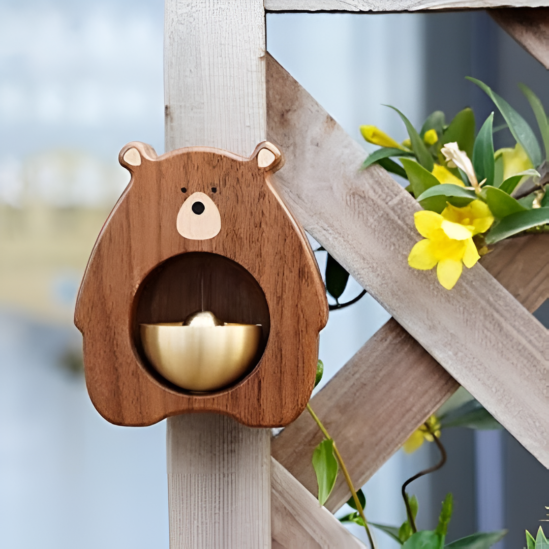 Bear Wooden Doorbell