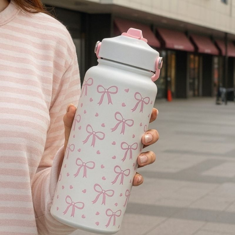 Bow With Heart Tumblers