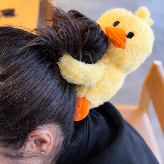 Cute Duck Plush Hair Clip