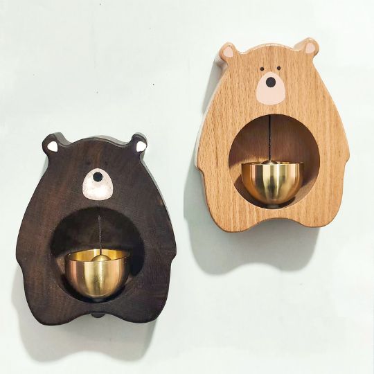 Bear Wooden Doorbell
