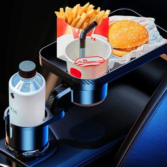 Car Cup Holder Food Tray