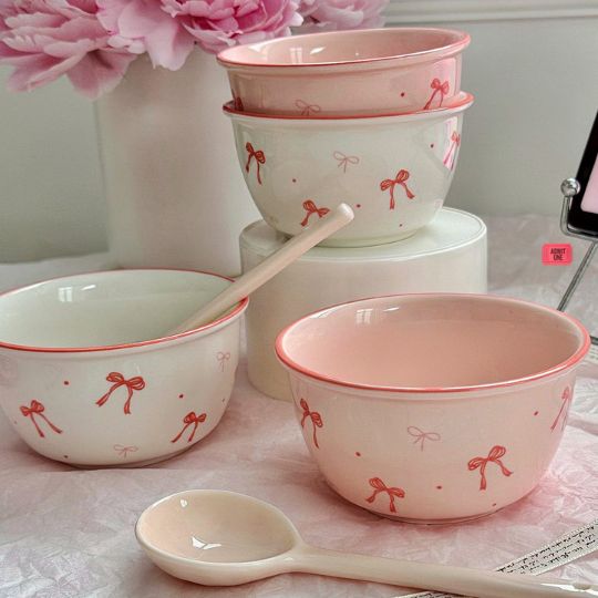 Cute Bow Ceramic Bowl