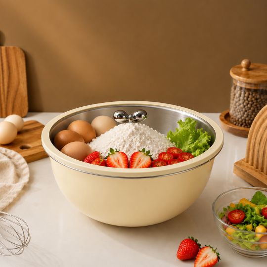 Stainless Steel Bowl & Lid