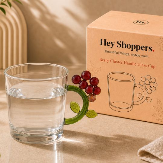 Berry Handle Glass Cup