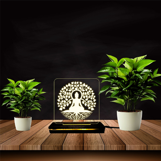 Lord Buddha LED Light Glow Frame