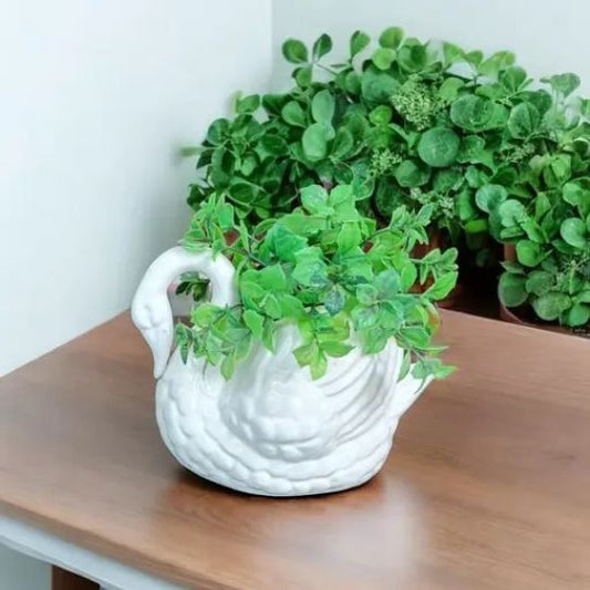 Swan Decor Pot