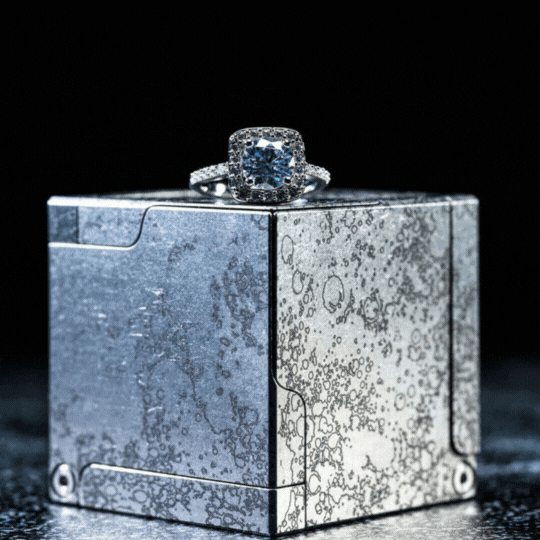 Kinetic Cube Ring Box