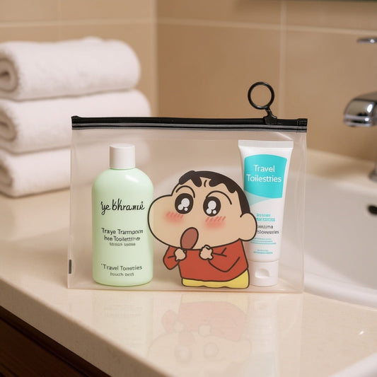 Shinchan Transparent Pouch
