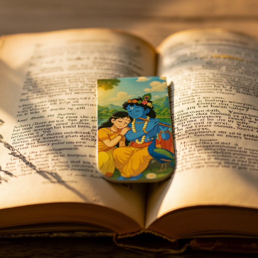 Radha Krishna Magnetic Bookmark