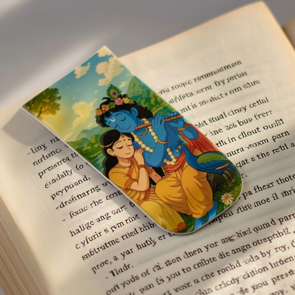 Radha Krishna Magnetic Bookmark