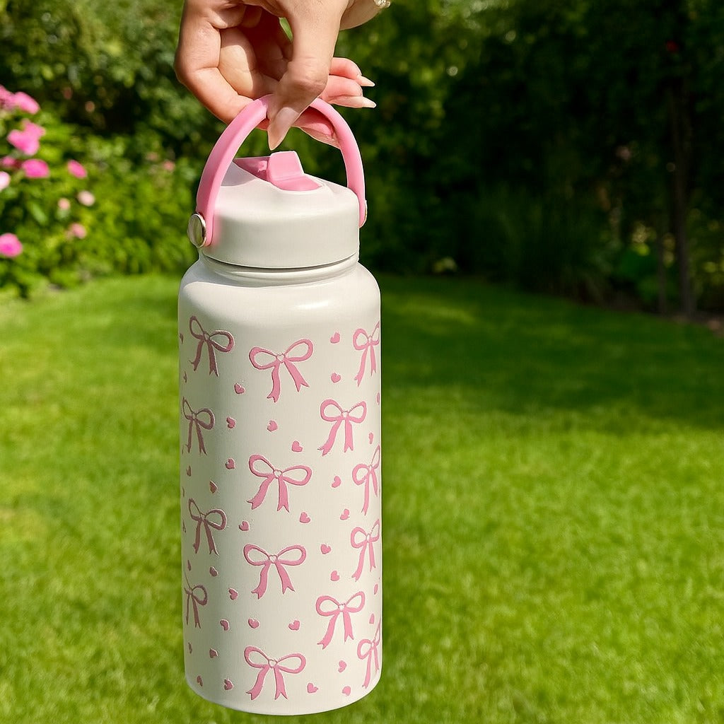 Bow With Heart Tumblers